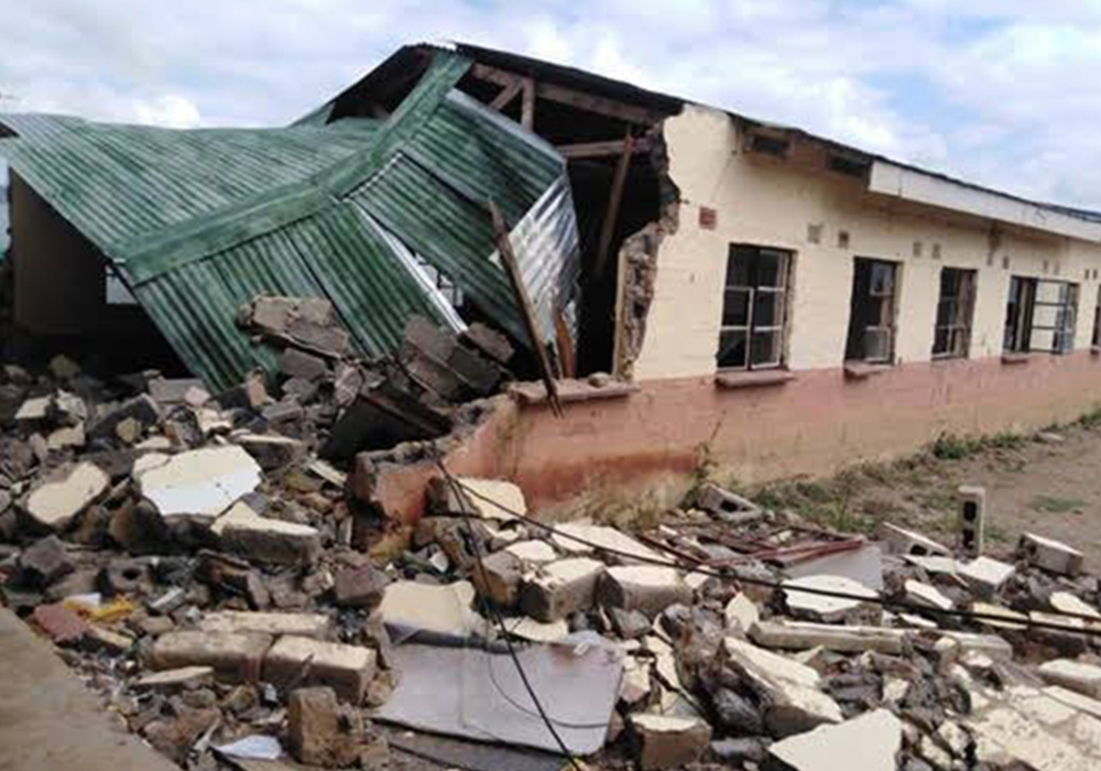 schools damaged in the Karo - big